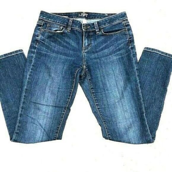 LOFT Denim - LOFT Dark Blue Modern Skinny Jeans 4